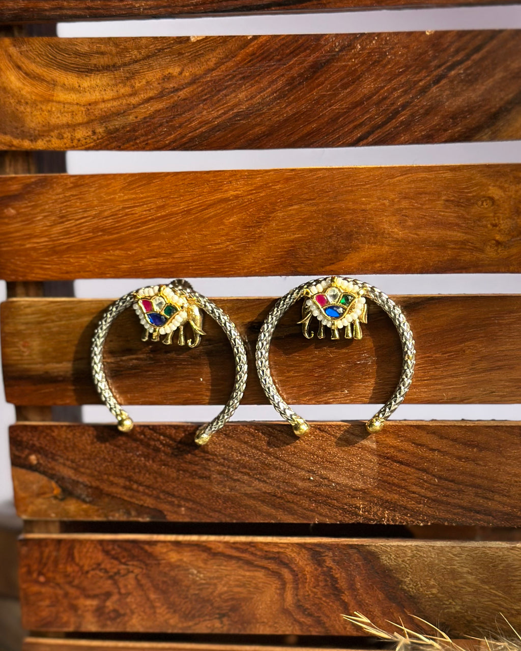 SAANJ pachikundan earrings