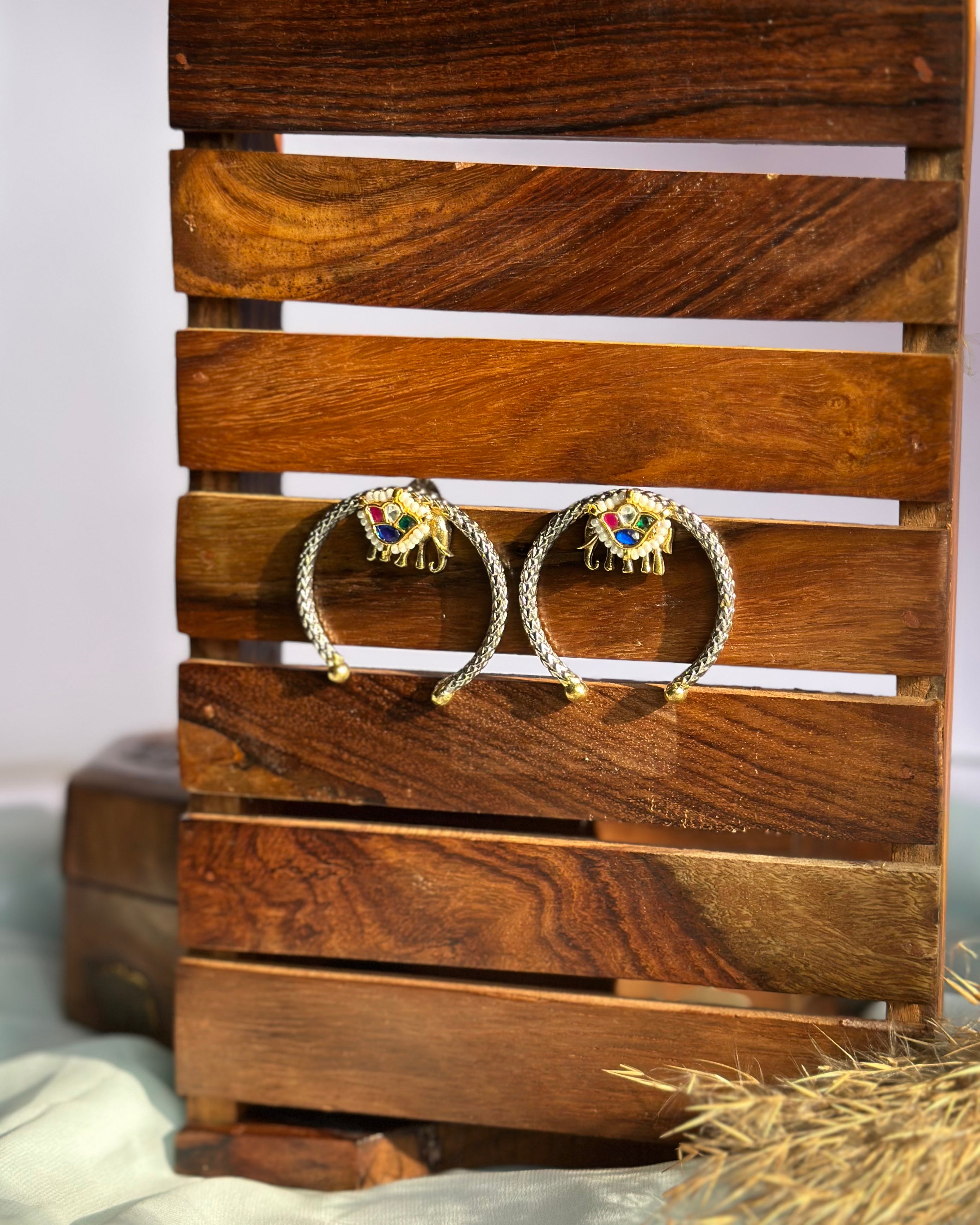 SAANJ pachikundan earrings