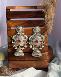 ADAA statment brass jhumka earrings