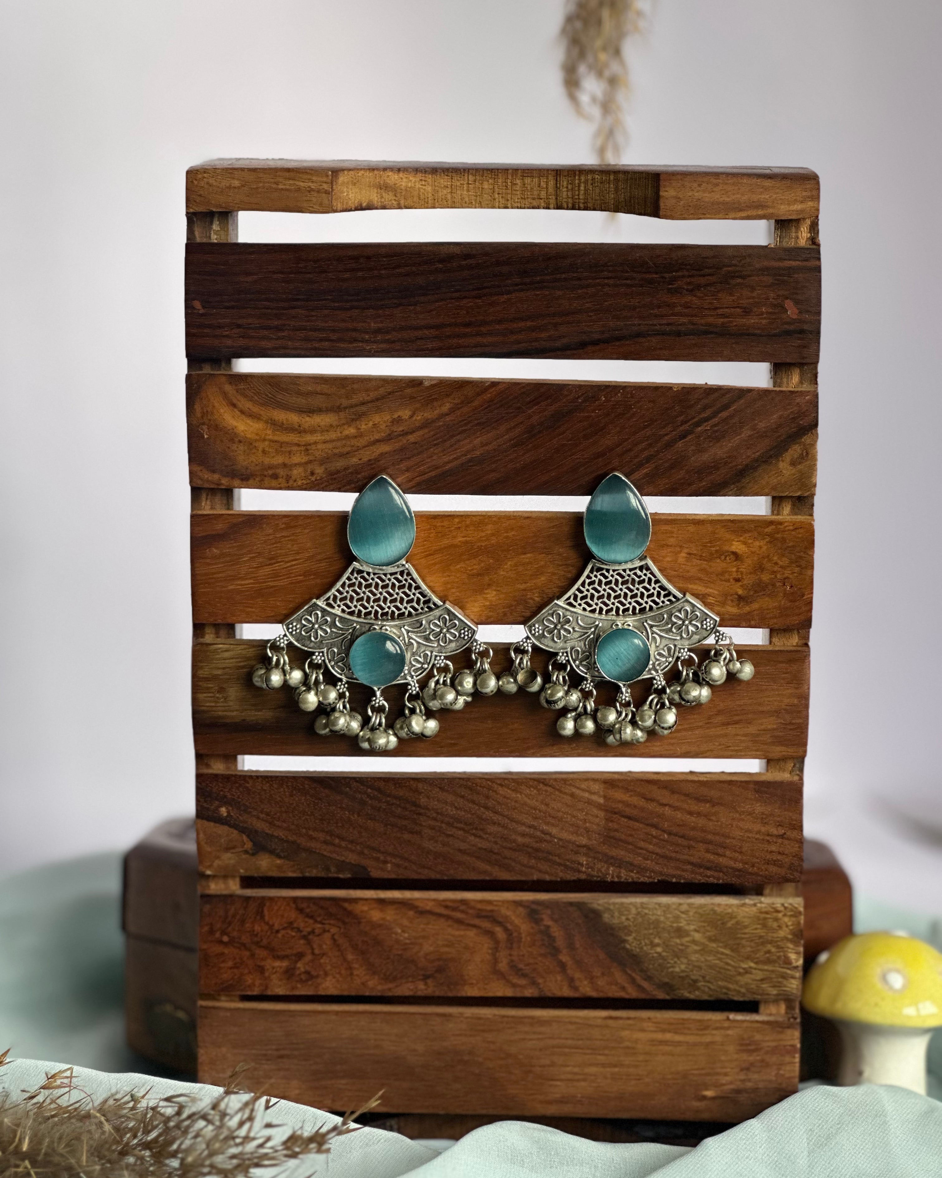 RANGTALI brass stone earrings